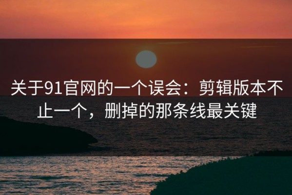 关于91官网的一个误会：剪辑版本不止一个，删掉的那条线最关键