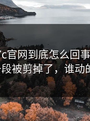 有人问17c官网到底怎么回事？最关键的一段被剪掉了，谁动的手？
