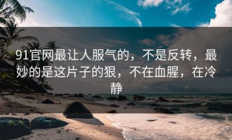 91官网最让人服气的，不是反转，最妙的是这片子的狠，不在血腥，在冷静