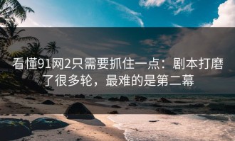 看懂91网2只需要抓住一点：剧本打磨了很多轮，最难的是第二幕