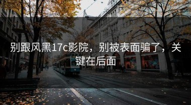 别跟风黑17c影院，别被表面骗了，关键在后面