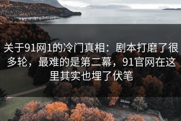 关于91网1的冷门真相：剧本打磨了很多轮，最难的是第二幕，91官网在这里其实也埋了伏笔