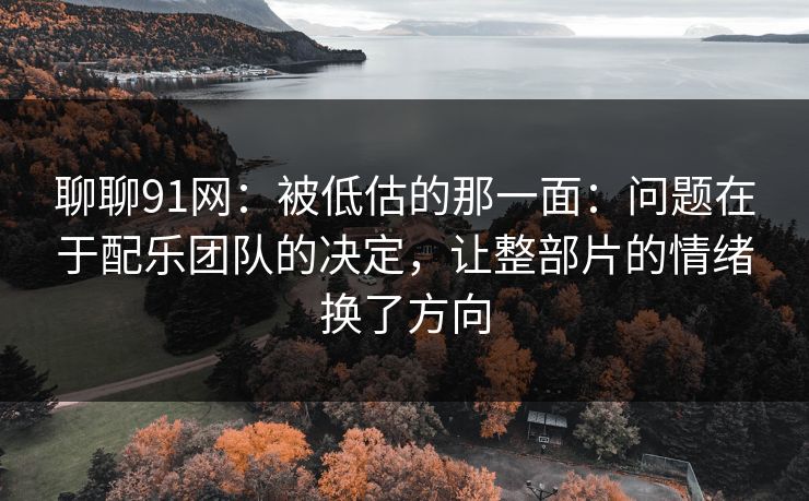 聊聊91网：被低估的那一面：问题在于配乐团队的决定，让整部片的情绪换了方向